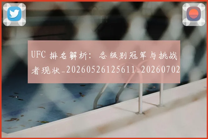UFC 排名解析：各级别冠军与挑战者现状_20260526125611_20260702171332